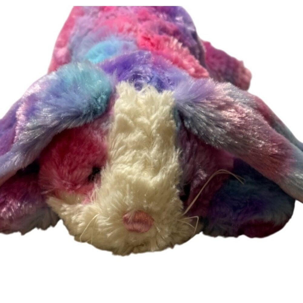 Ganz Plush Bunny Candy Blossom 11" Tie Dyed Pink Purple Hands on a Ganz Easter